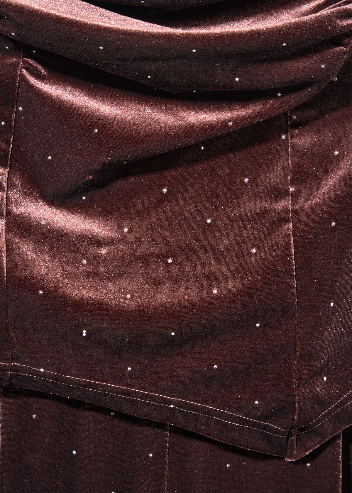 drape velours lamé setup