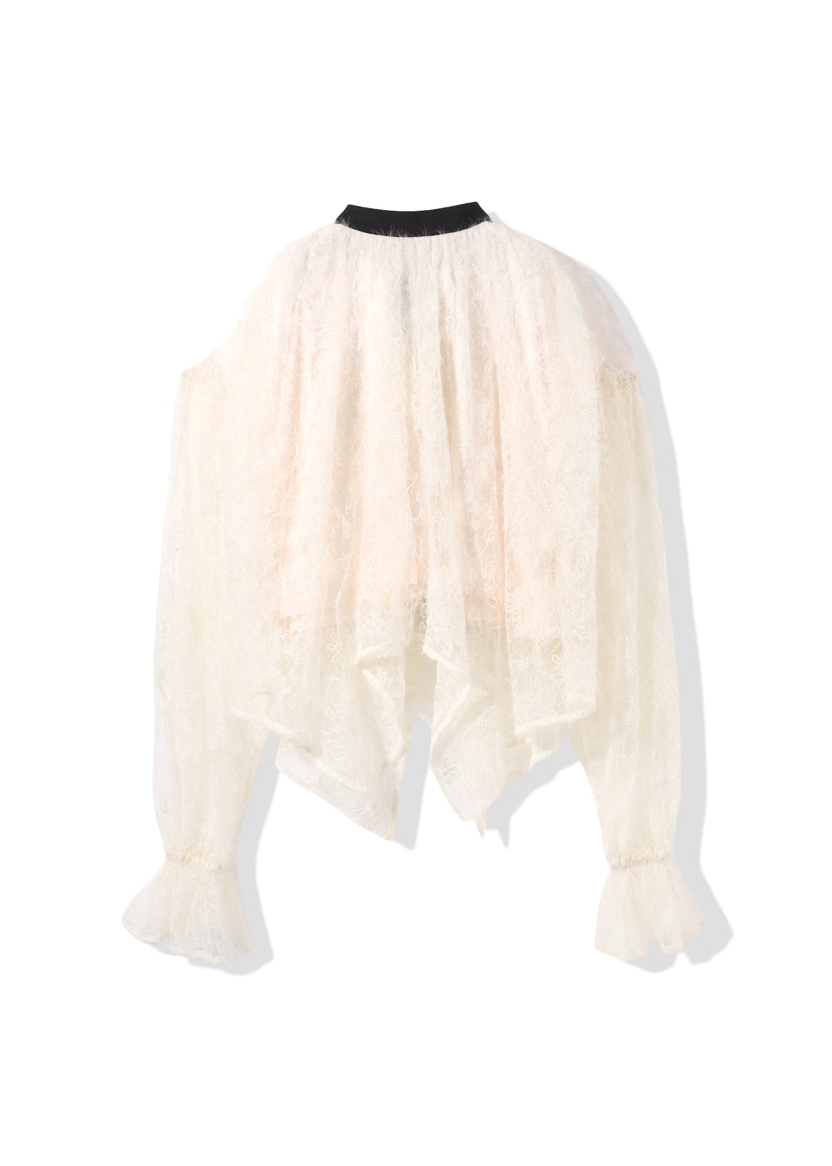 feather lace blouse