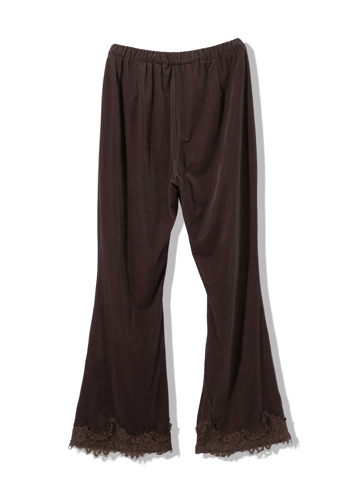 sheer velours skirt & pants set