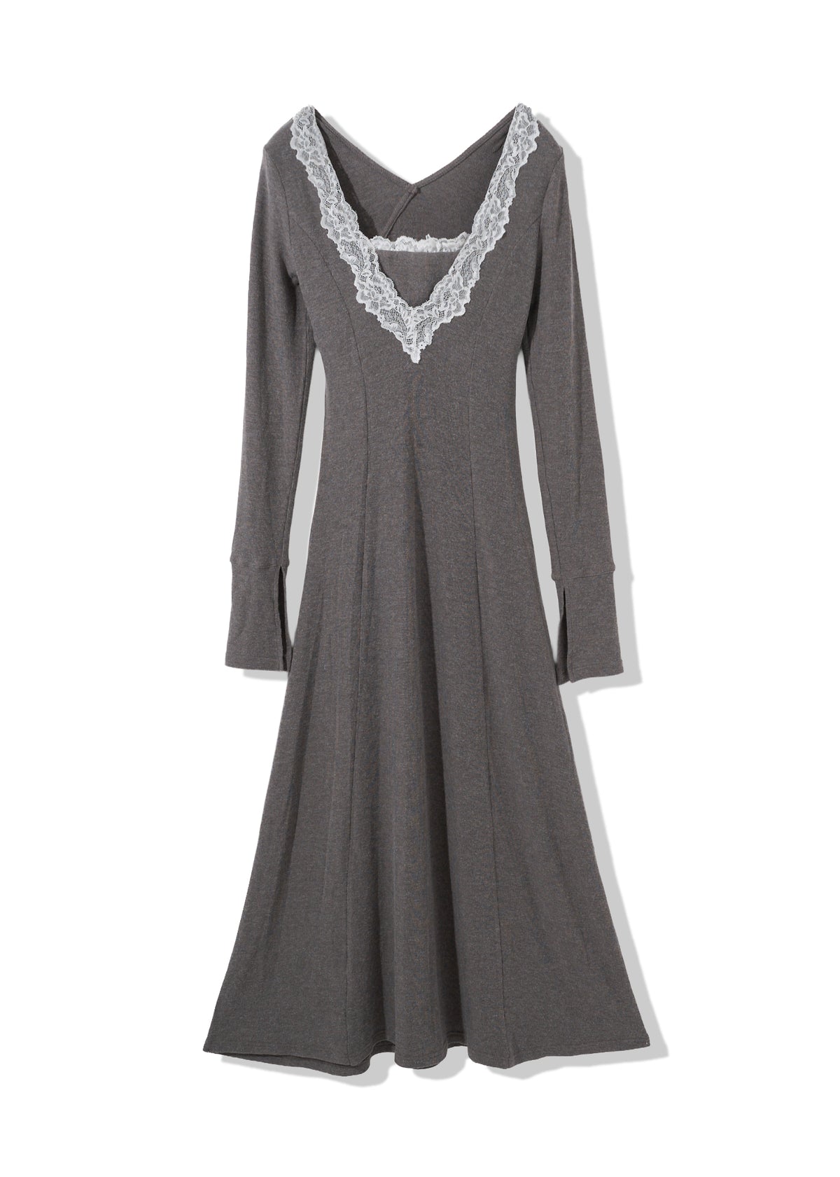 lace bare top set dress