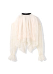 feather lace blouse