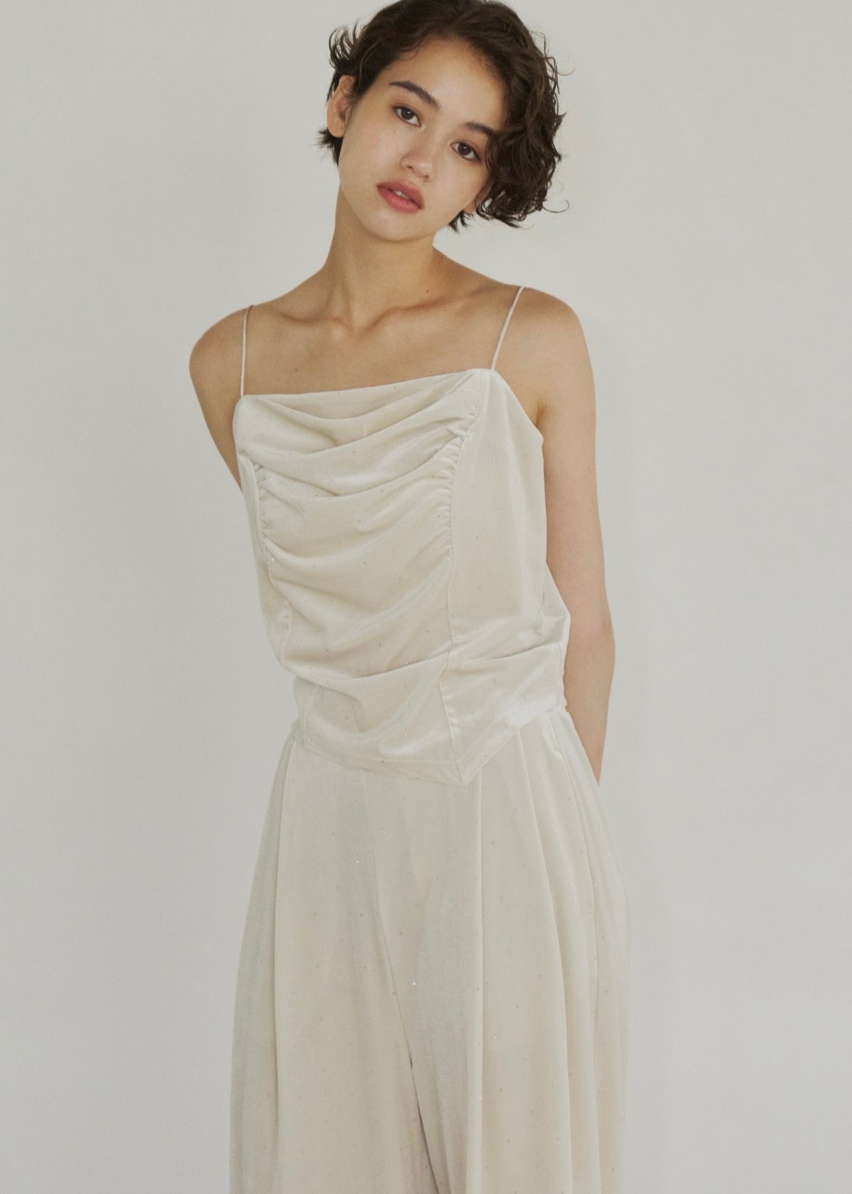 drape velours lamé setup