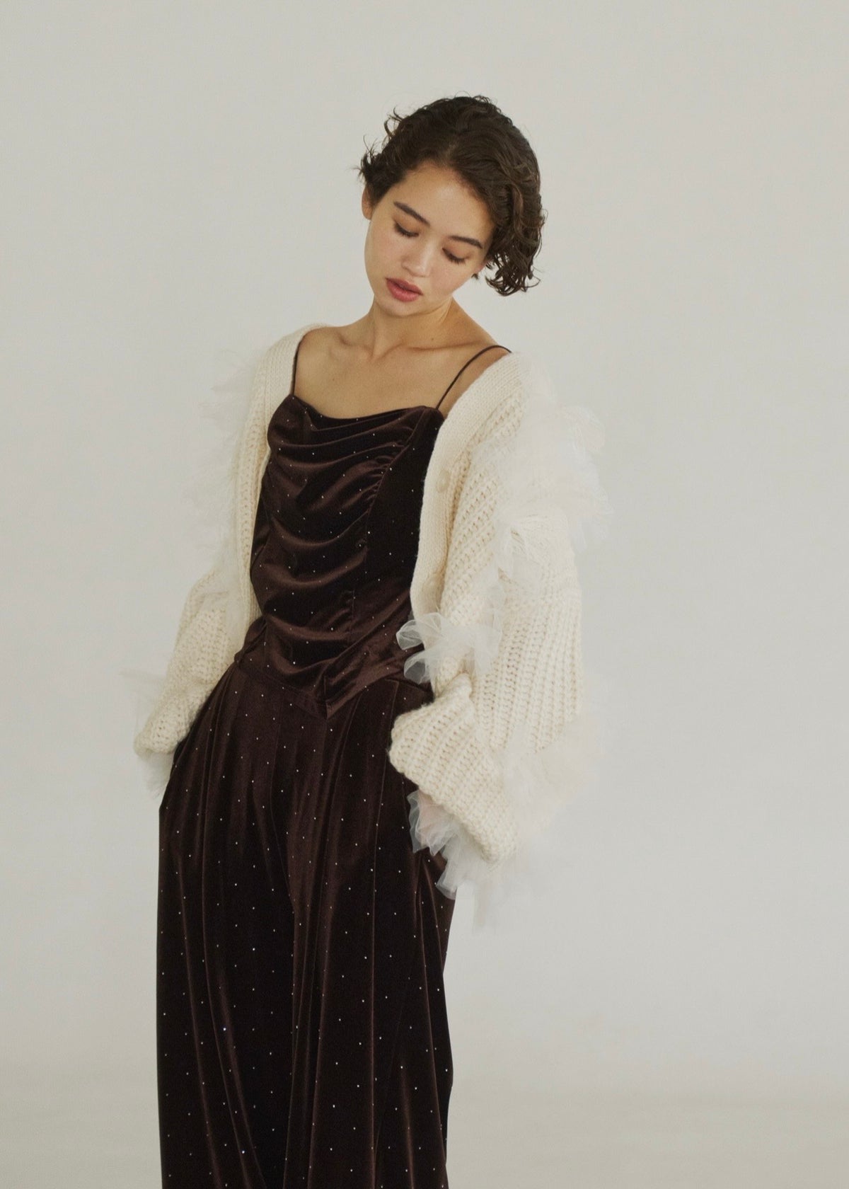 drape velours lamé setup