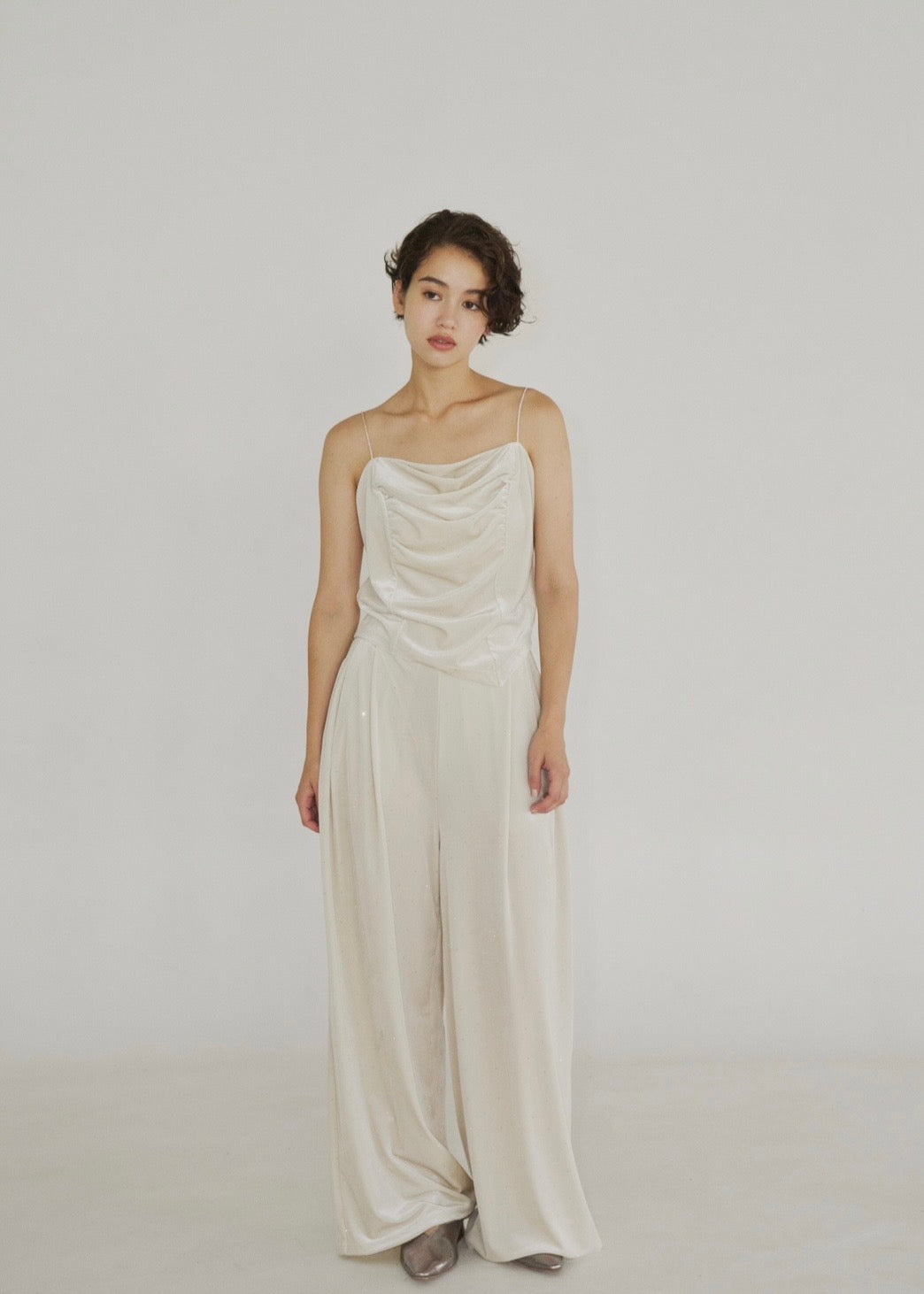 drape velours lamé setup