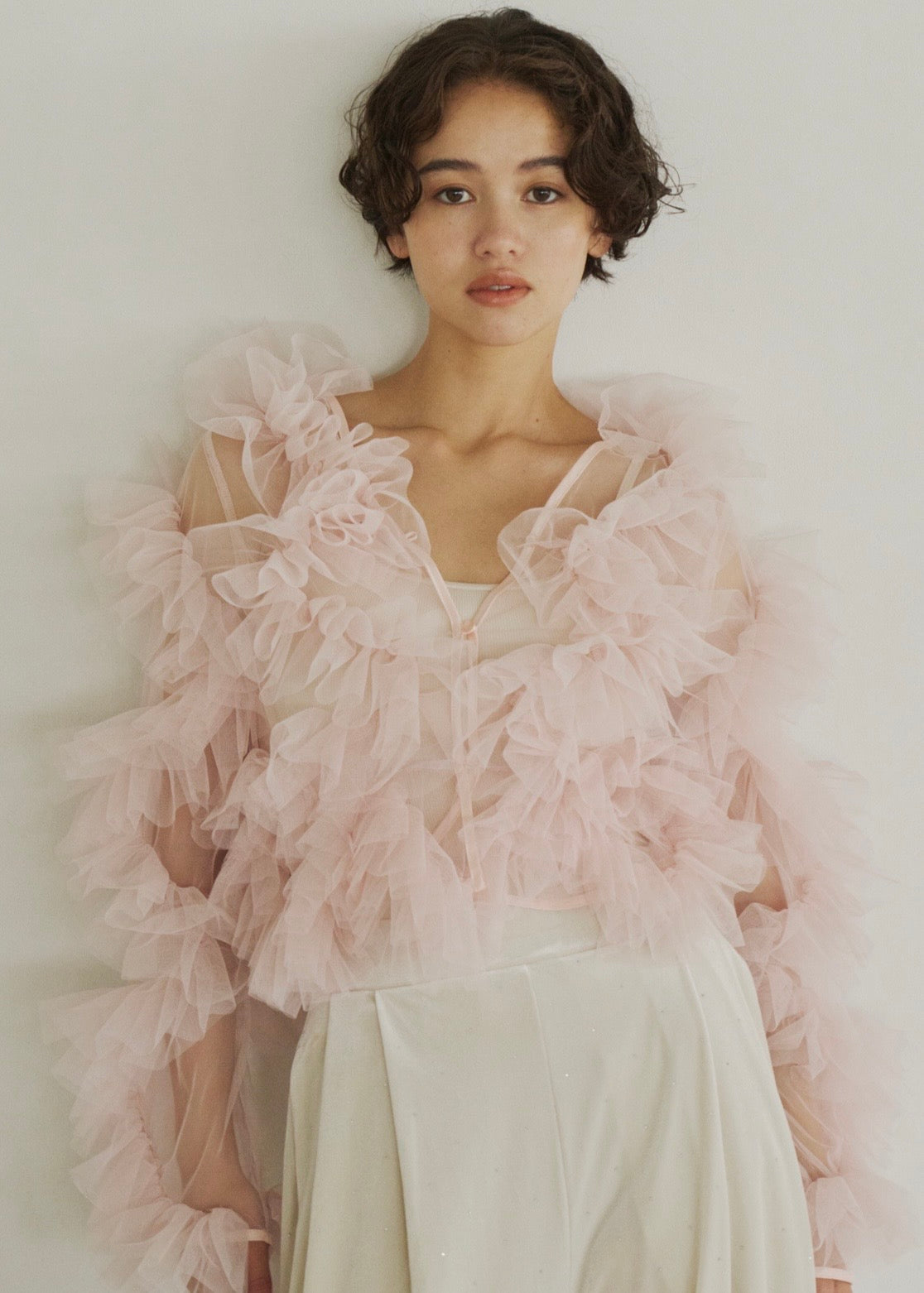 2way wave tulle top